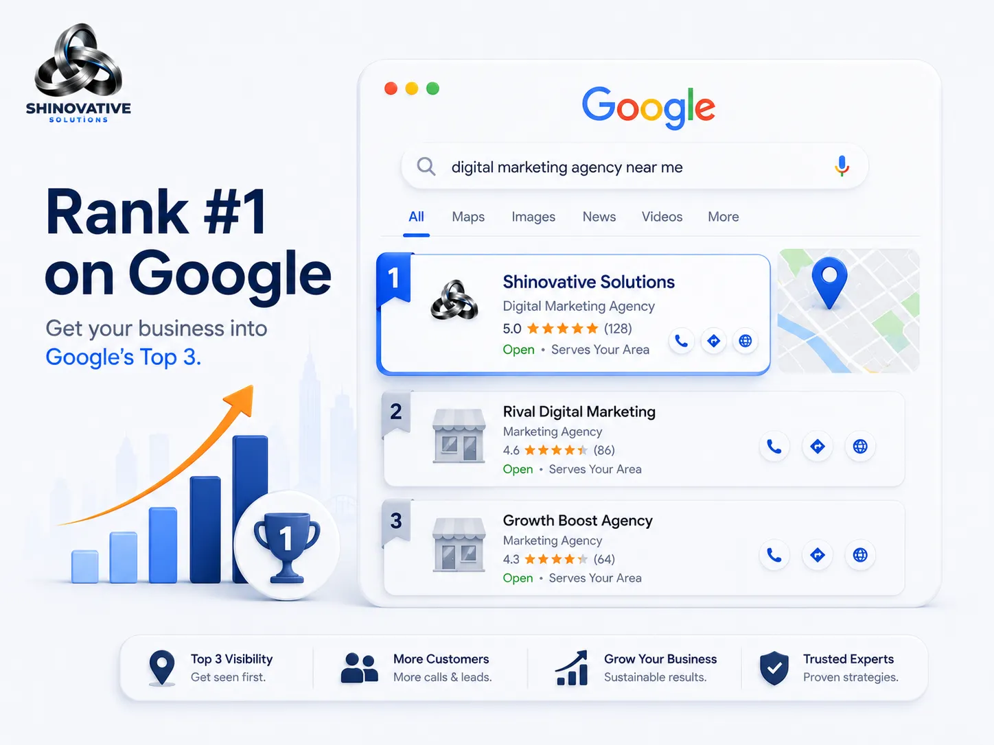 Rank 1 organic Google search optimization and ranking